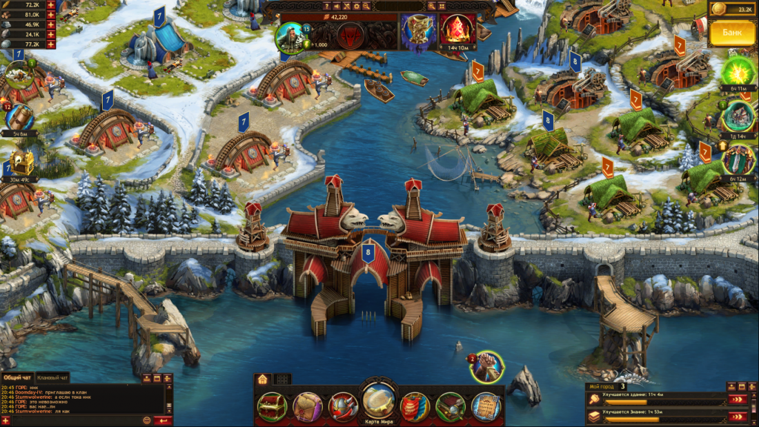 Скриншот игры Vikings War of Clans